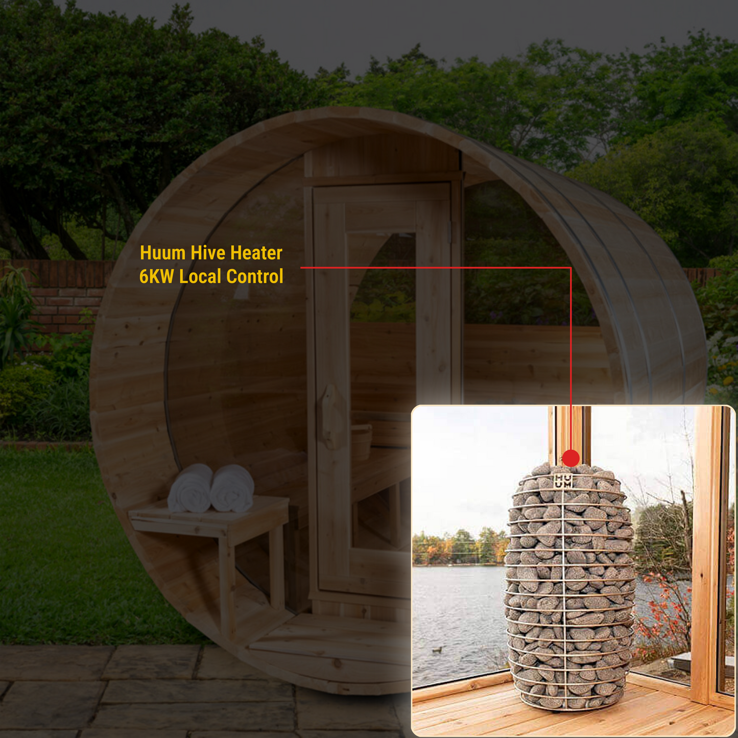 Canadian Timber Serenity MP Barrel Sauna CTC2245MP