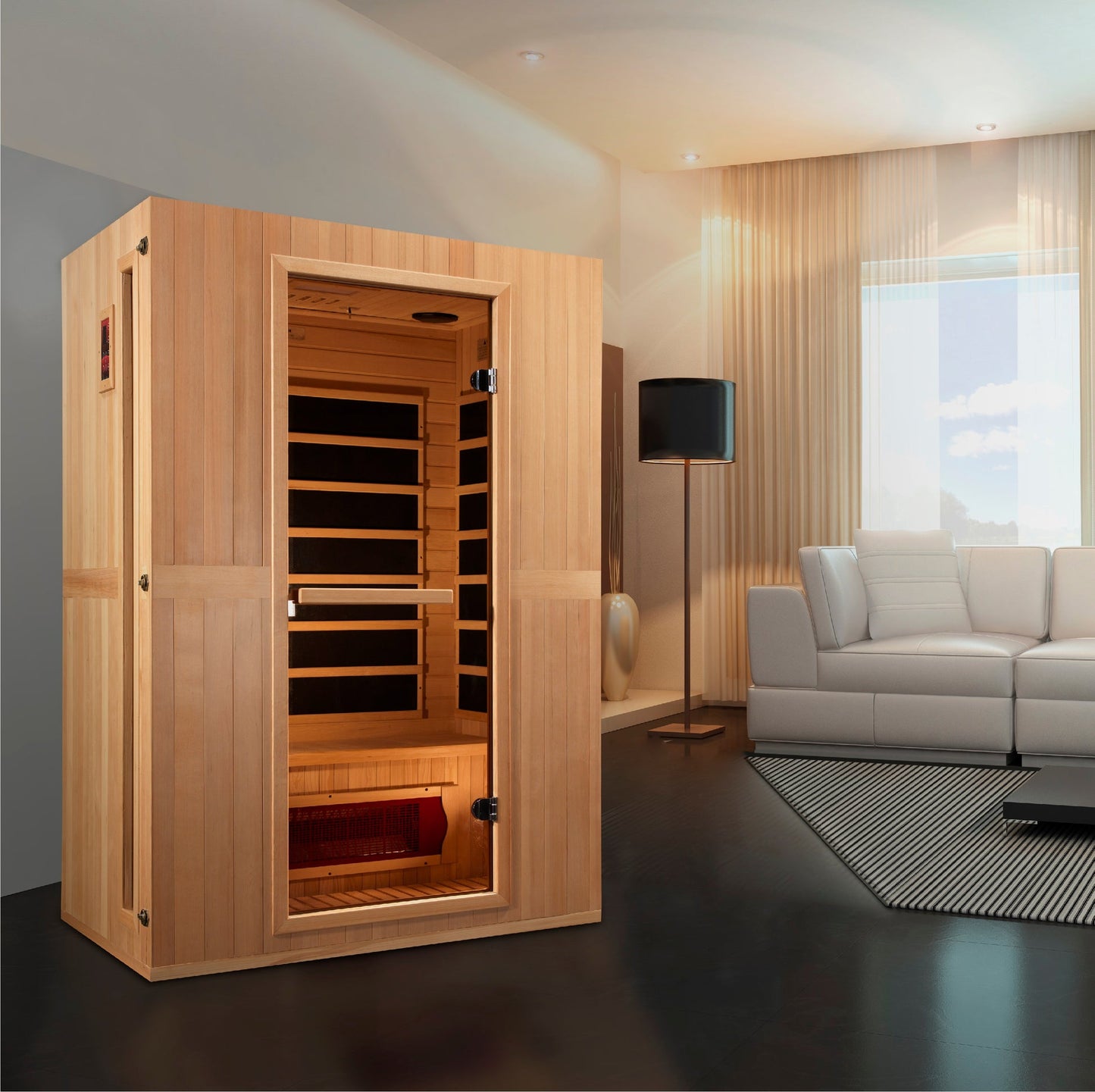 Maxxus "Serenity" Dual Tech 2 Person Low EMF FAR IR Sauna (MX-LS2-01)