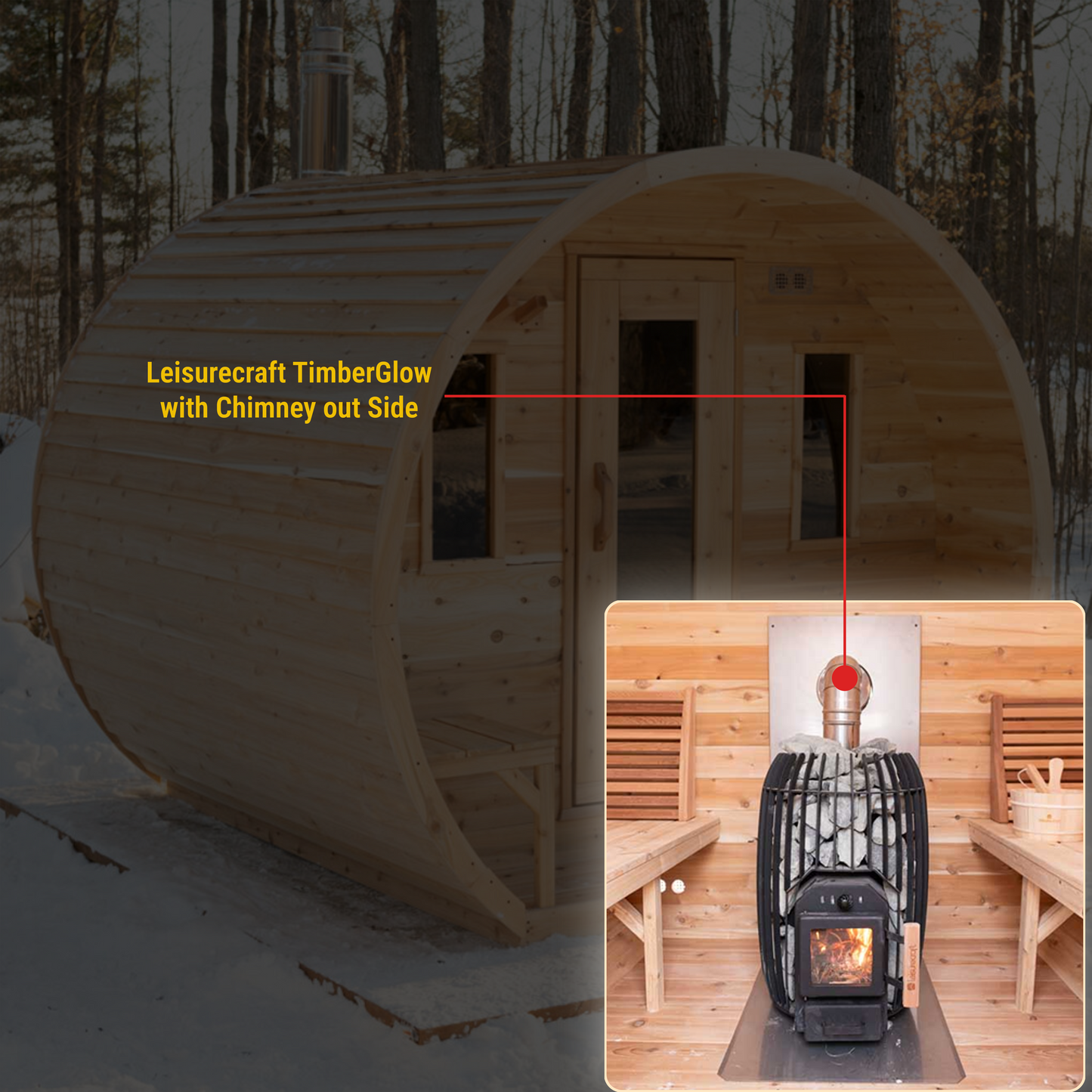 Canadian Timber Elation Sauna CTC2424