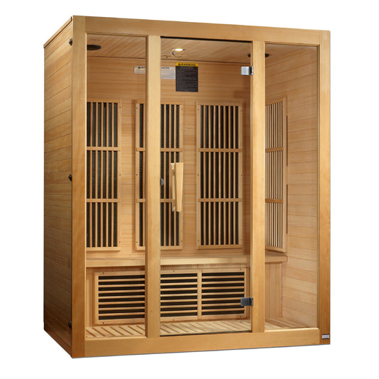 Maxxus "Bellevue" 3 Person Near Zero EMF FAR IR Sauna (MX-J306-01-ZF)