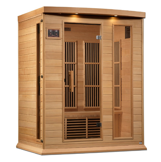 Maxxus 3 Person Near Zero EMF FAR IR Sauna (MX-K306-01-ZF HEM)