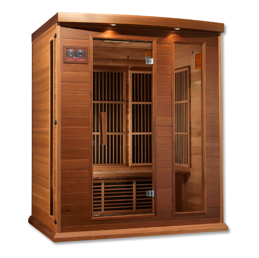 Maxxus "Montilemar" 3 Person Near Zero EMF FAR IR Sauna (MX-K306-01-ZF CED)