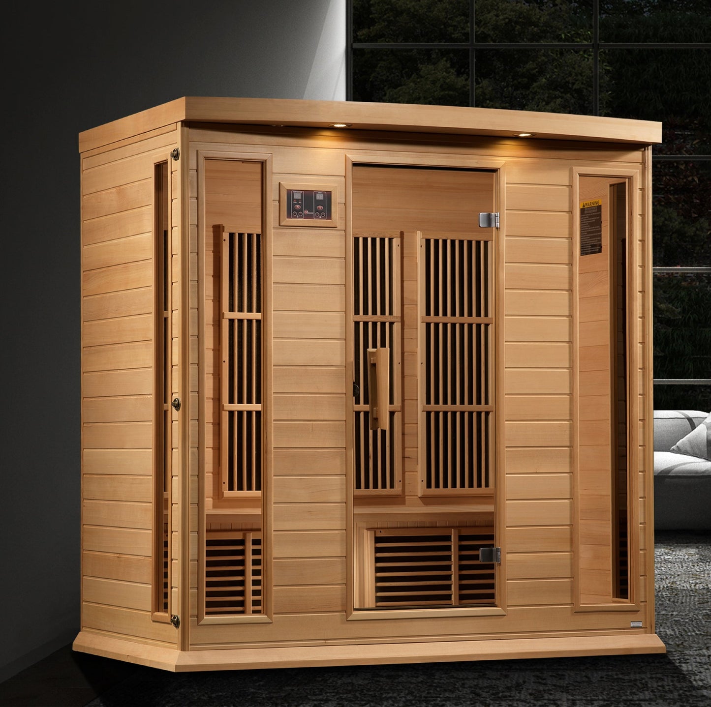 Maxxus 4 Person Near Zero EMF FAR IR Sauna (MX-K406-01-ZF HEM)