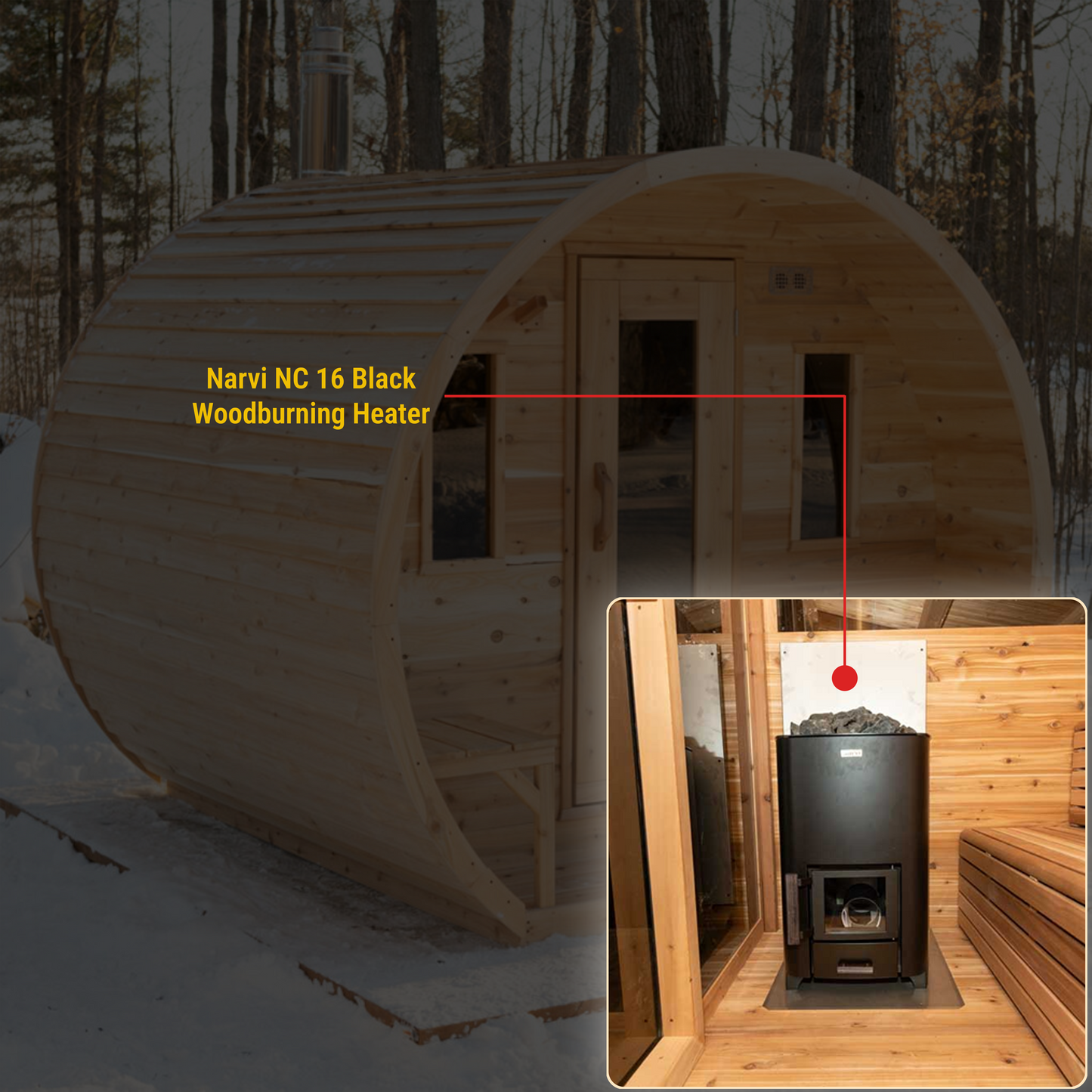 Canadian Timber Elation Sauna CTC2424