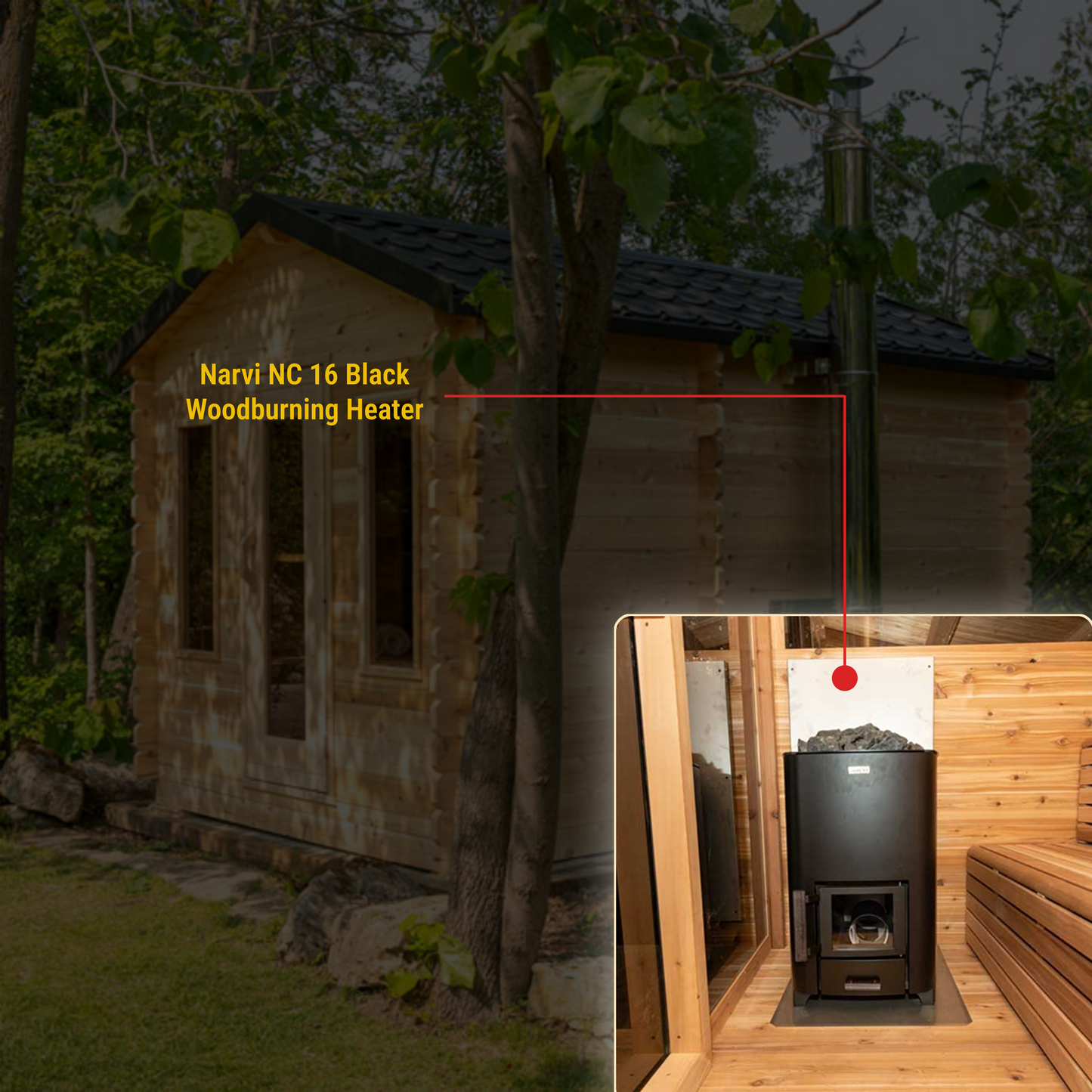 CT Georgian Cabin Sauna with Changeroom