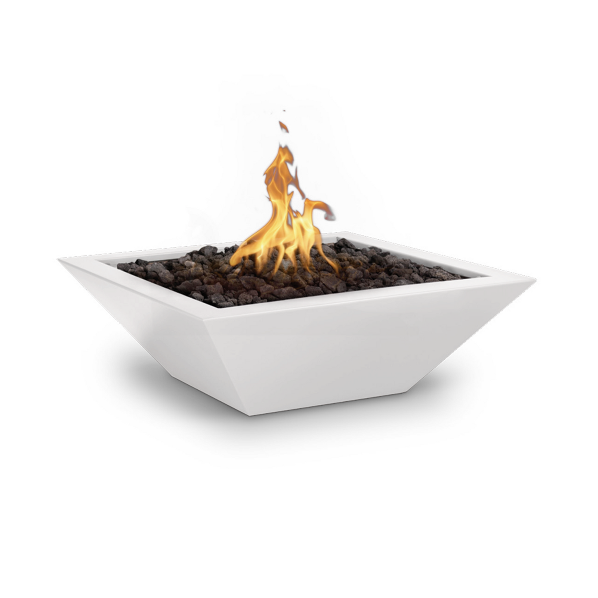 Square Maya fire bowl- Powder Coated Metal