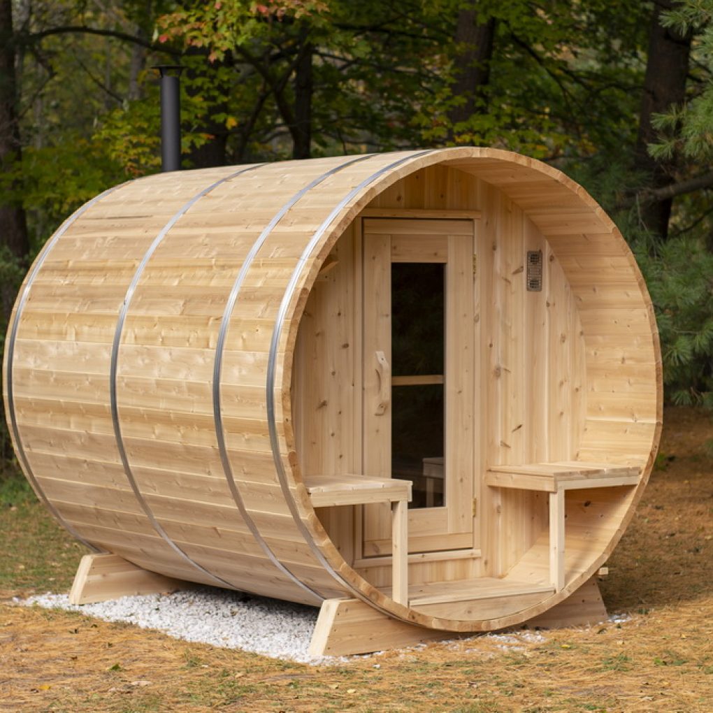 Canadian Timber Serenity CTC2245W Cedar Barrel Sauna 