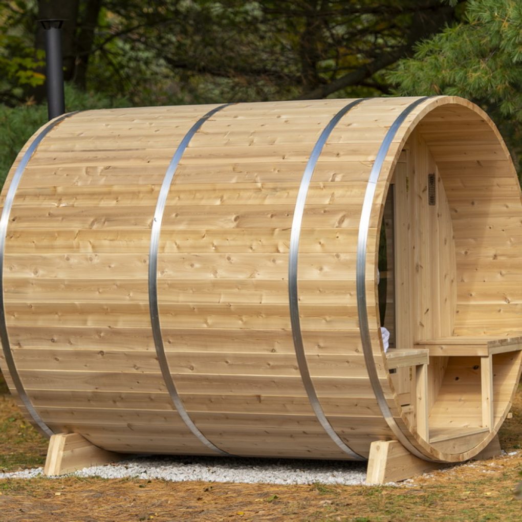 Canadian Timber Serenity CTC2245W Cedar Barrel Sauna 