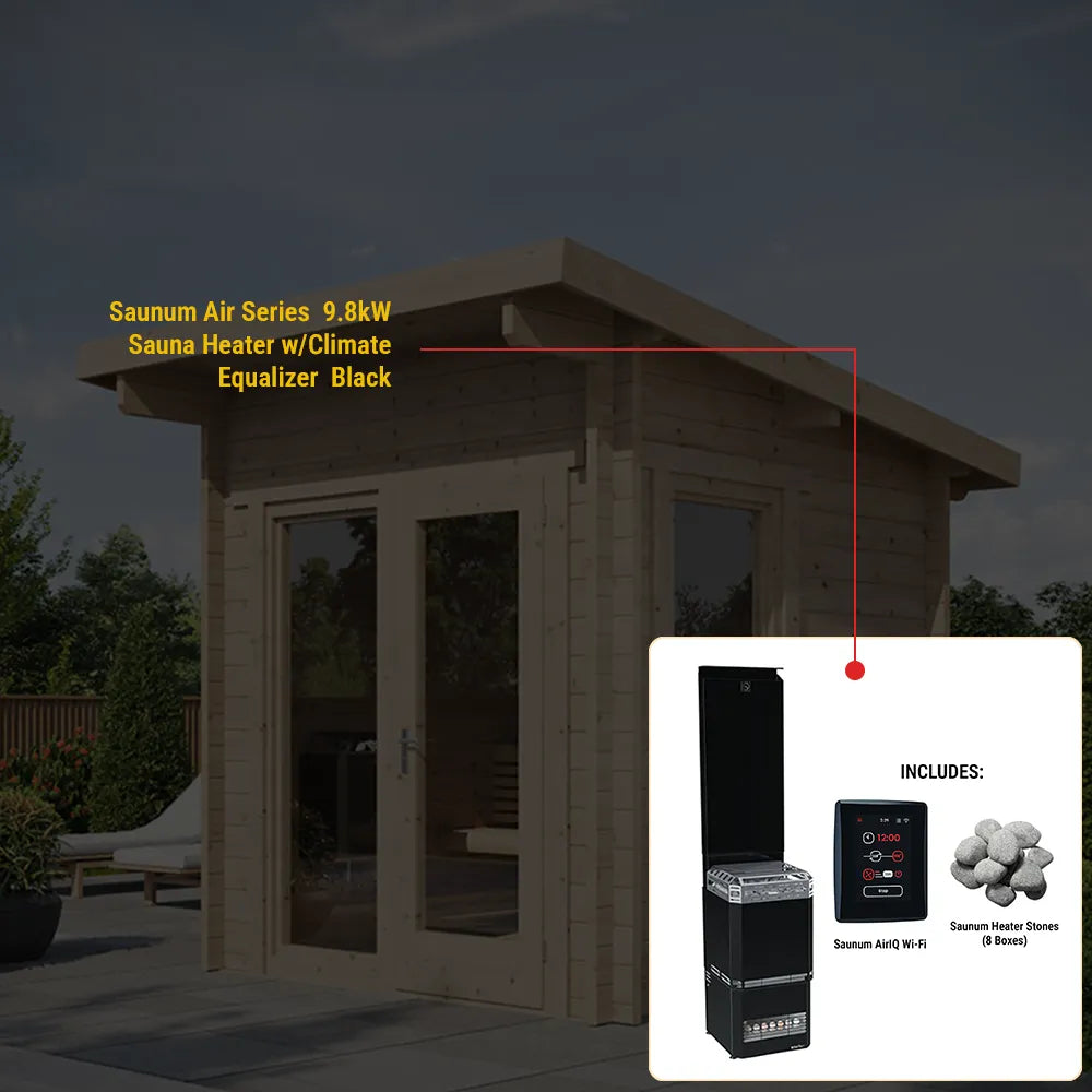 SaunaLife Model G4 Outdoor Home Sauna Kit