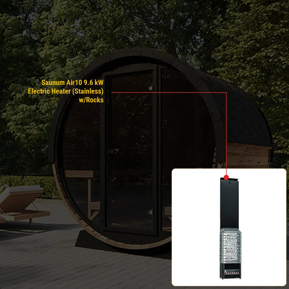 SaunaLife Model EE8G Sauna Barrel